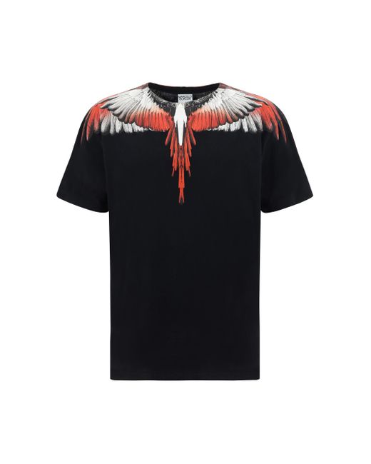 Marcelo Burlon Black T-shirt Icon Wings for men