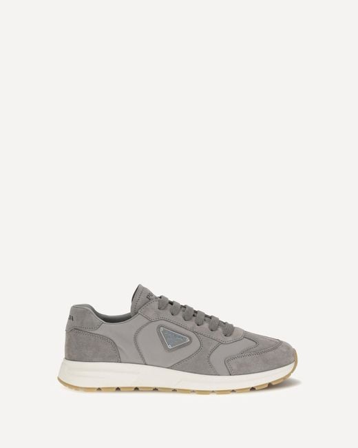 Prada White Prax 01 Re-Nylon Sneakers for men