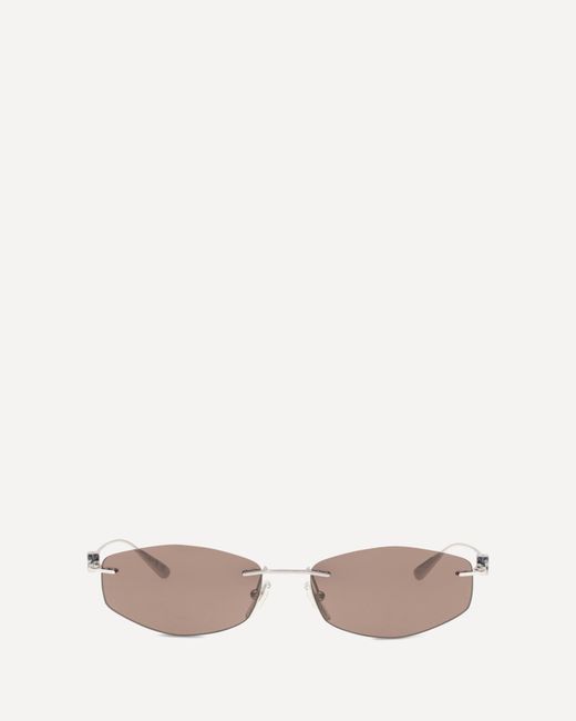 Balenciaga Natural Geometric Oval Sunglasses for men