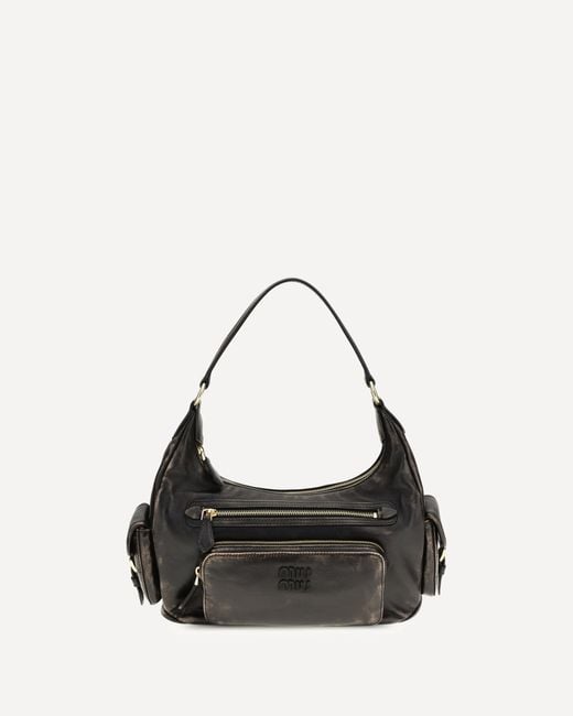 Miu Miu Black Pocket Shoulder Bag