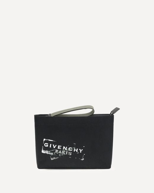 Givenchy Black Fabric Pouch for men