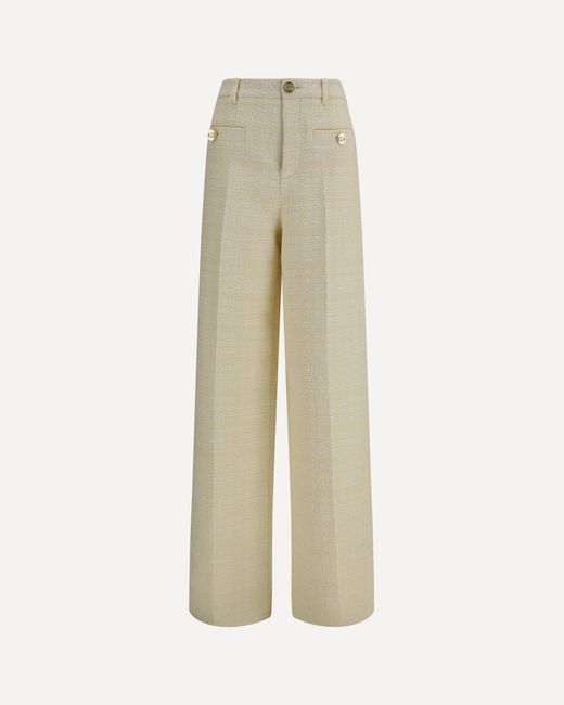 Gucci Natural Cotton Tweed Check Pants
