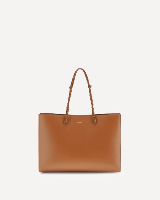 Jil Sander Brown Tangle Tote Bag