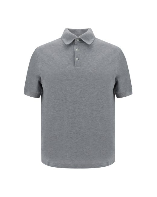 Brunello Cucinelli Gray Polo Shirts for men