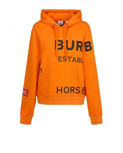 Burberry Orange Pulter Hoodie