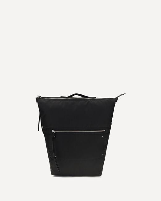 Margiela Black Zip Line Backpack for men