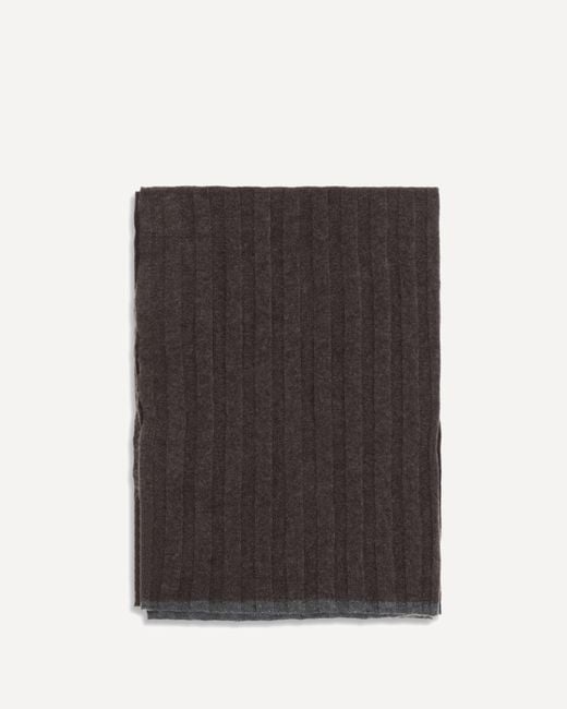 Brunello Cucinelli Black Cashmere Scarf for men