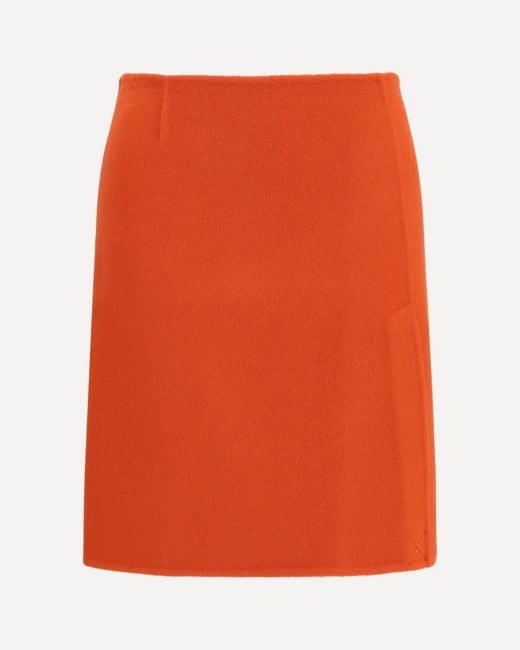 P.A.R.O.S.H. Orange P. A.R. O.S. H. Wool Mini Skirt