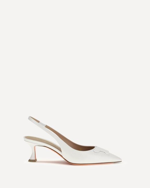 Santoni Natural Taylor Slingback Pumps