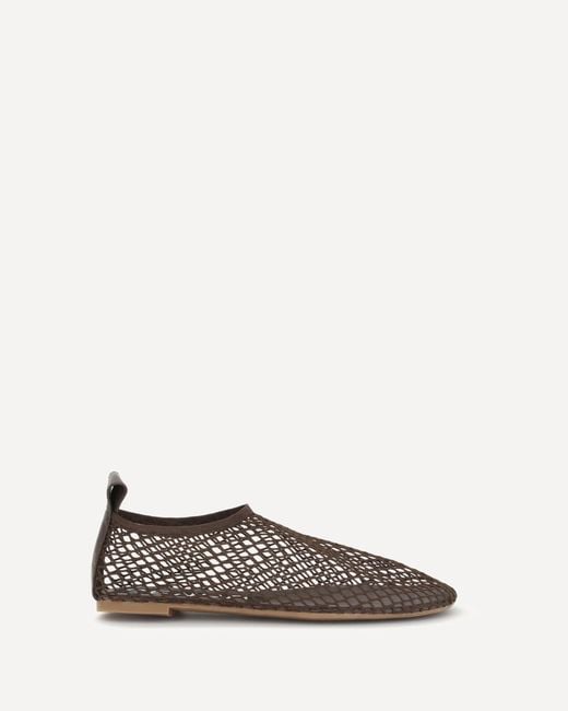 Senso Brown High Mesh Ballerinas