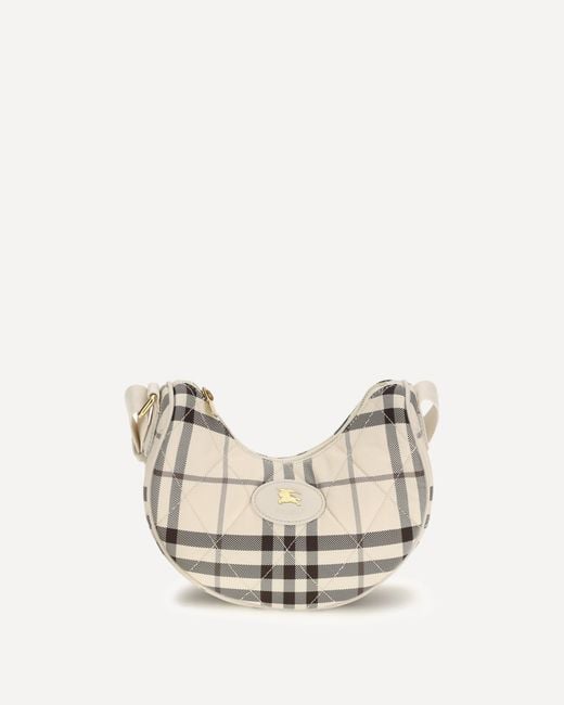 Burberry White Horseshoe Shoulder Bag