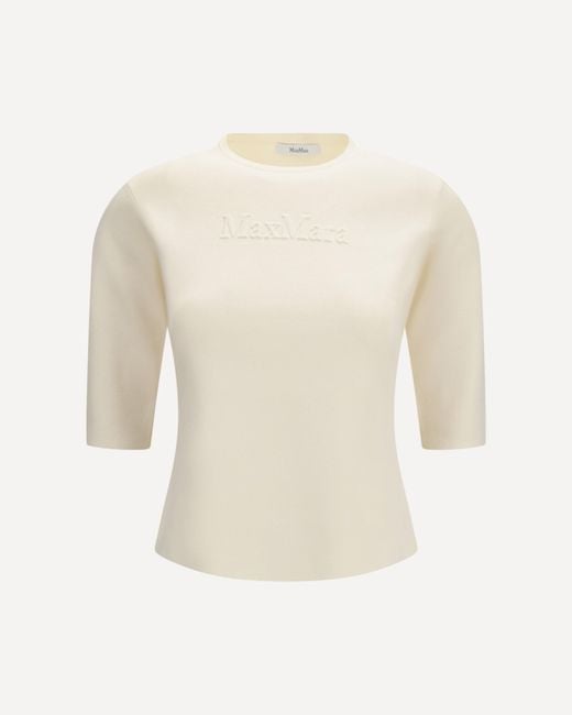 Max Mara Pure White Mxpaustero T-Shirt