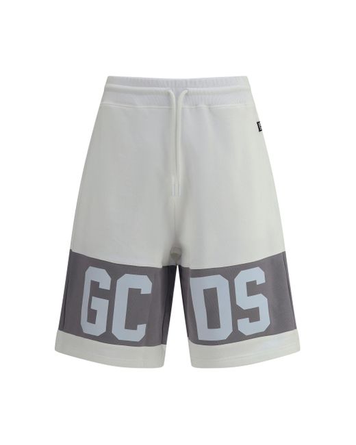 Gcds Gray Tracksuit Shorts for men