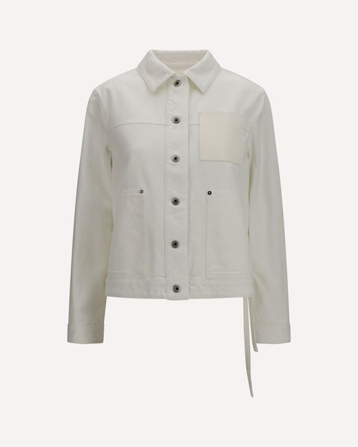 Loewe White Workwear Denim Jacket X Paula's Ibiza