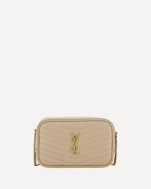 Borsa A Tracolla Lou di Saint Laurent in Natural