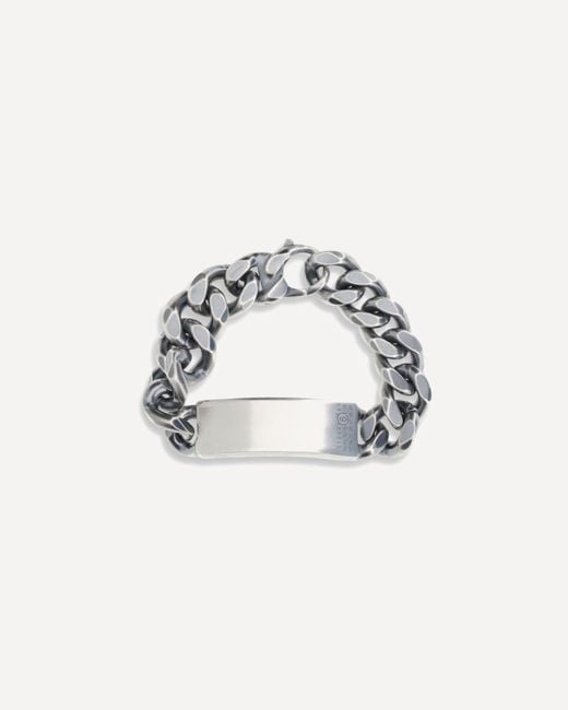 MM6 by Maison Martin Margiela White Chain Bracelet for men