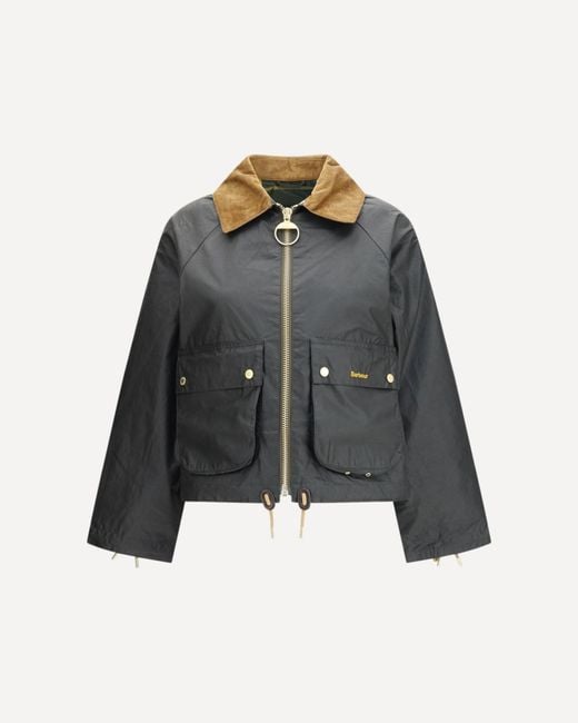 Barbour Gray Marron Waxed Jacket