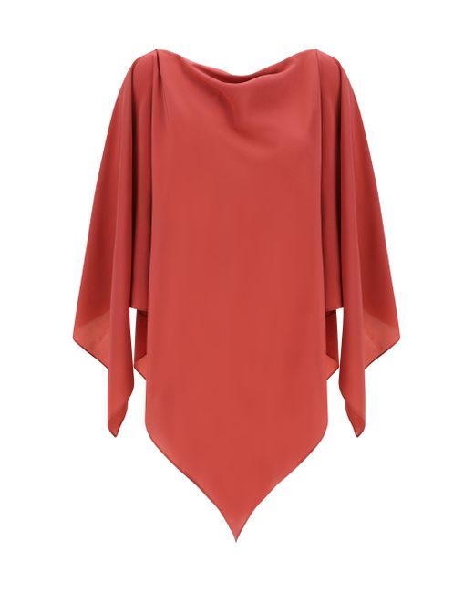 Gianluca Capannolo Red Isabelle Poncho