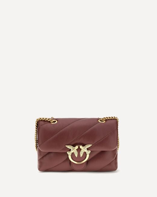 Pinko Purple Love Mini Puff Shoulder Bag