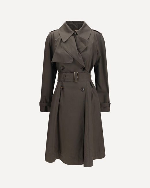 Burberry Gray Pembury Cotton Gabardine Trench Coat