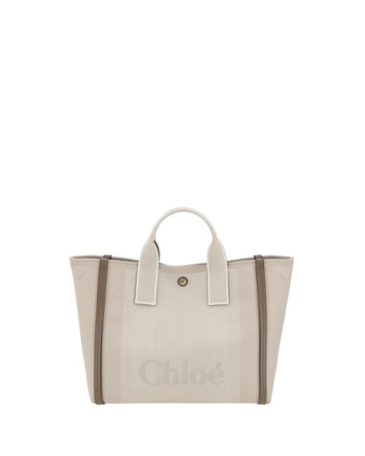 Borsa A Mano Carry di Chloé in White