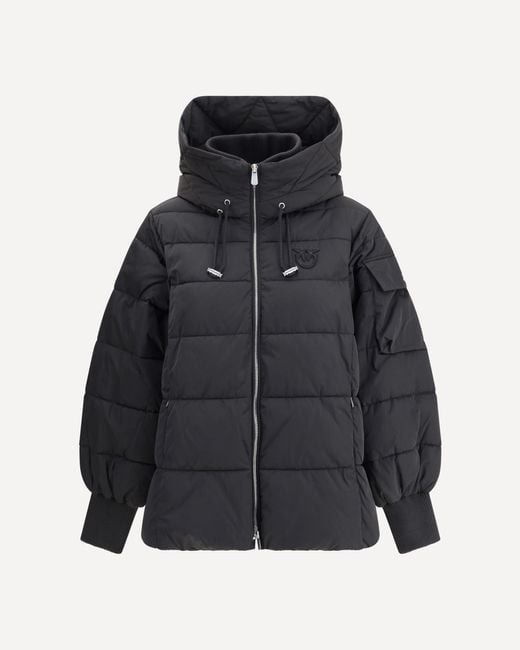 Pinko Women's Black Logo Down Jacket