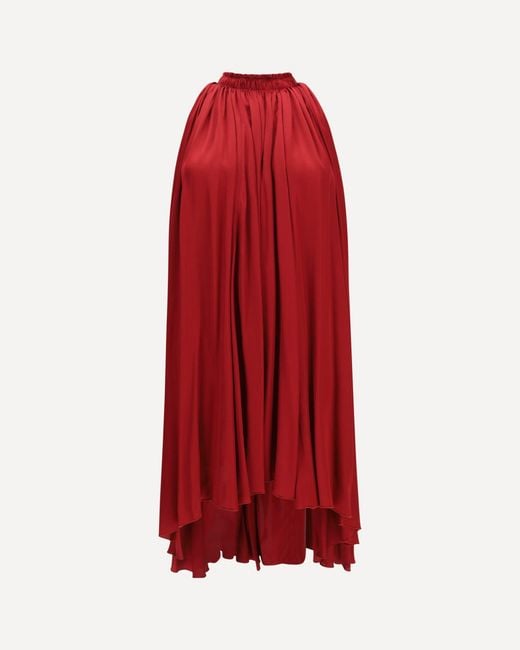 Sa Su Phi Red Short Draped Dress