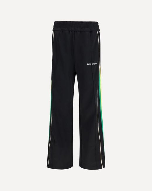 Palm Angels Black Classic Logo Vintage Track Pants for men
