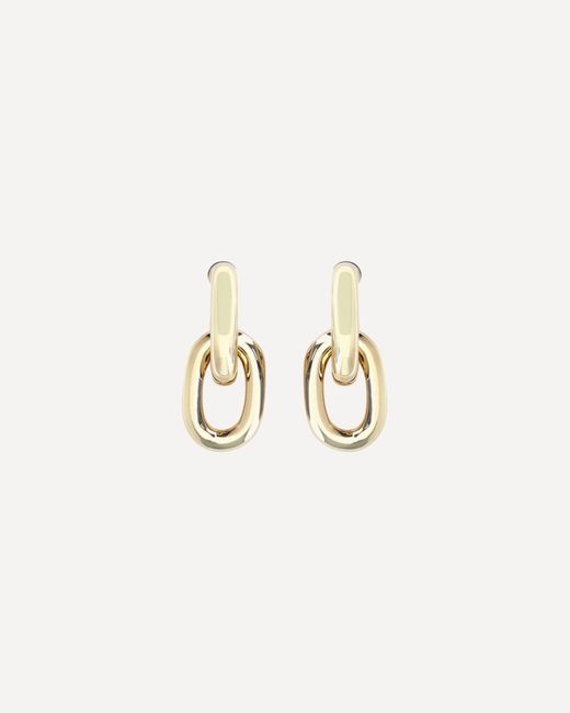 Rabanne White Double Xl Link Earrings