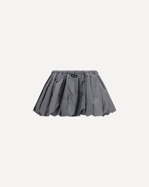 Miu Miu Gray Balloon Mini Skirt