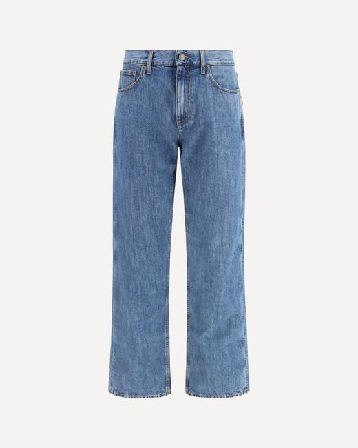 Burberry Blue Straight Leg Jeans for men