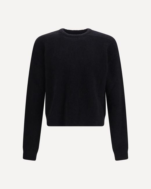 Rick Owens Blue Round Neck Sweater for men