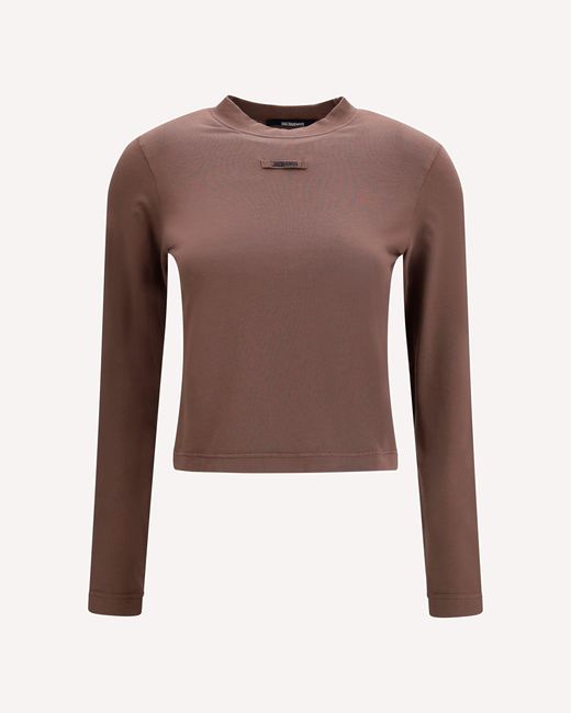Jacquemus Brown Long-Sleeve T-Shirt
