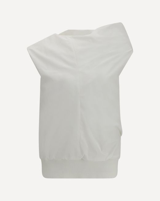 Sacai White Poplin Top