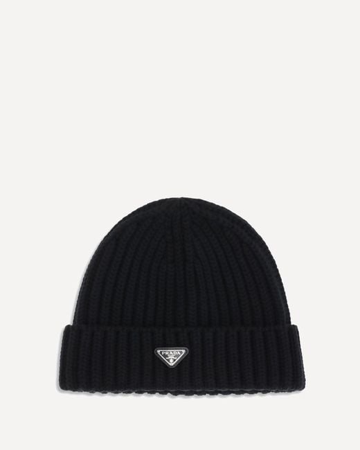 Cappello Beanie di Prada in Black da Uomo
