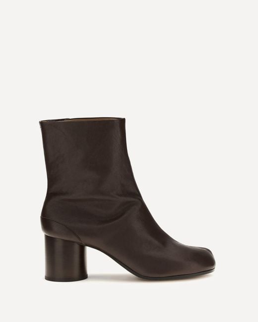 Margiela Brown Tabi Ankle Boots