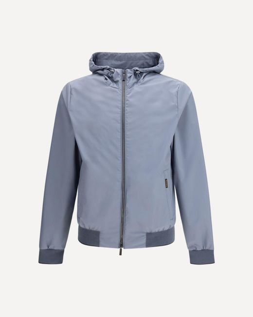 Moorer Blue Denon-Stp Nylon Jacket for men