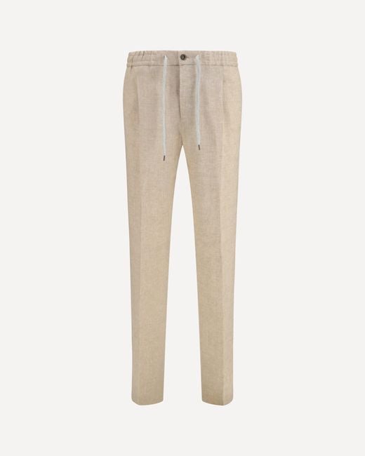 PT Torino Natural Linen Pants for men