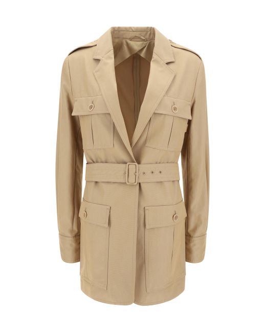 Giacca Impermeabile Pacos di Max Mara in Natural
