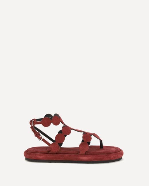 Pierre Hardy Red Suede Sandals
