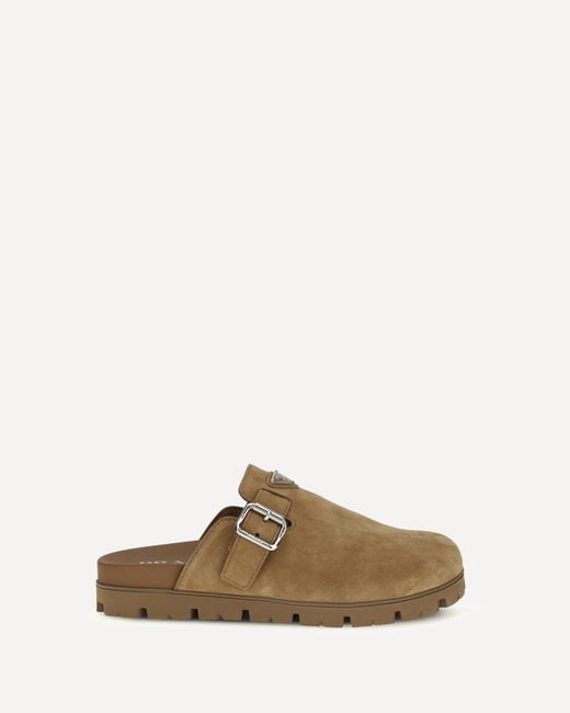 Prada Natural Suede Mules for men