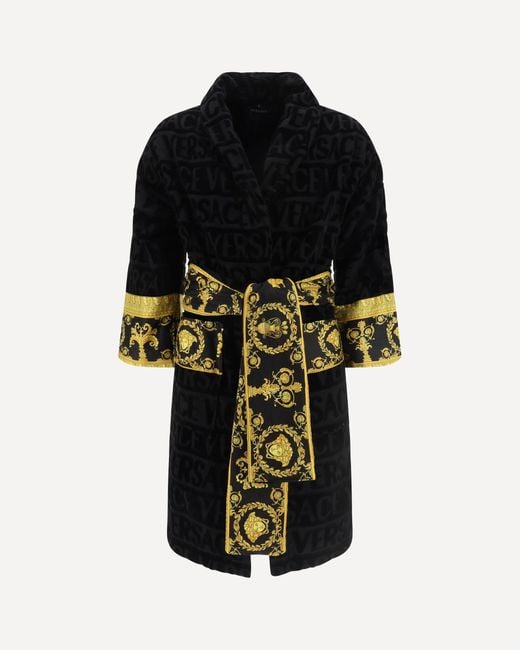 Versace Black Bathrobe
