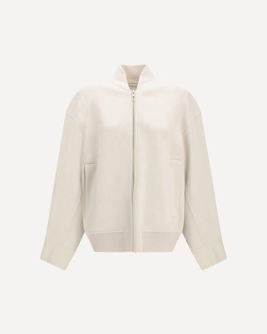Max Mara White Ondata Virgin Wool Jacket