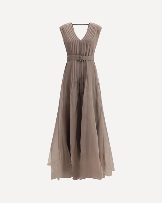 Abito Lungo di Brunello Cucinelli in Brown