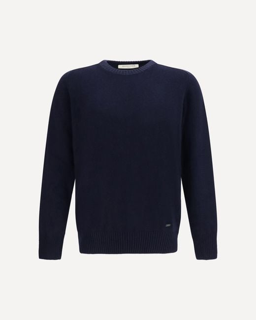 Brooksfield Blue Crewneck Sweater for men