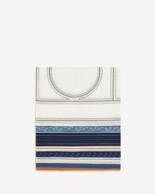 Totême  Blue Monogram Scarf
