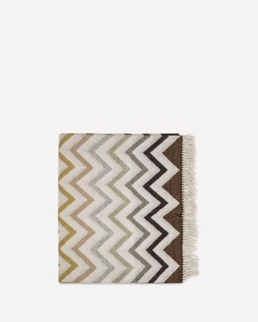 Missoni White Wool-Blend Watamu Plaid