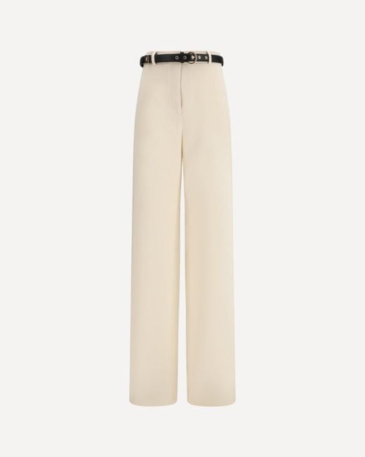 Max Mara Natural Beige Triacetate Dress Pants