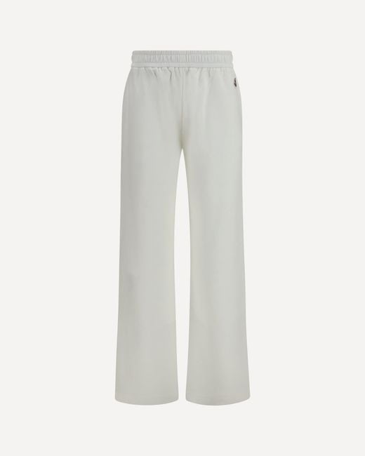 Moncler White Logo-Appliqué Pants