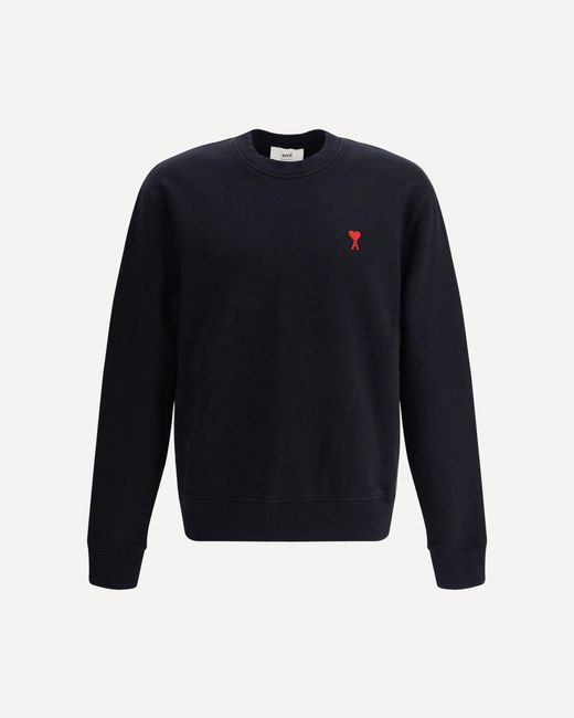AMI Blue Logoed Sweatshirt for men